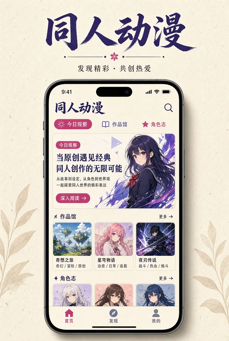 同人动漫移动阅读插画